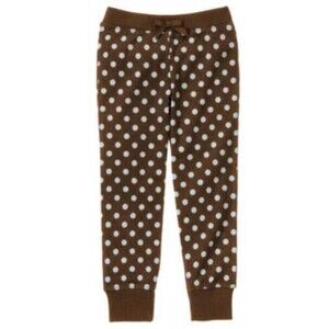 NWT VINTAGE GYMBOREE GIRLS BEST FRIEND BROWN BABY BLUE POLKA DOT PANTS SIZE 9